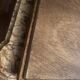 Antique gilded wooden mirror called gendarme hat h 64 / l 43.5 cm