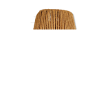Stoneware and rope lamp