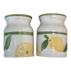 Vintage Lbp salt and pepper shaker set in ceramic – Lemon pattern – new