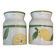 Vintage Lbp salt and pepper shaker set in ceramic – Lemon pattern – new