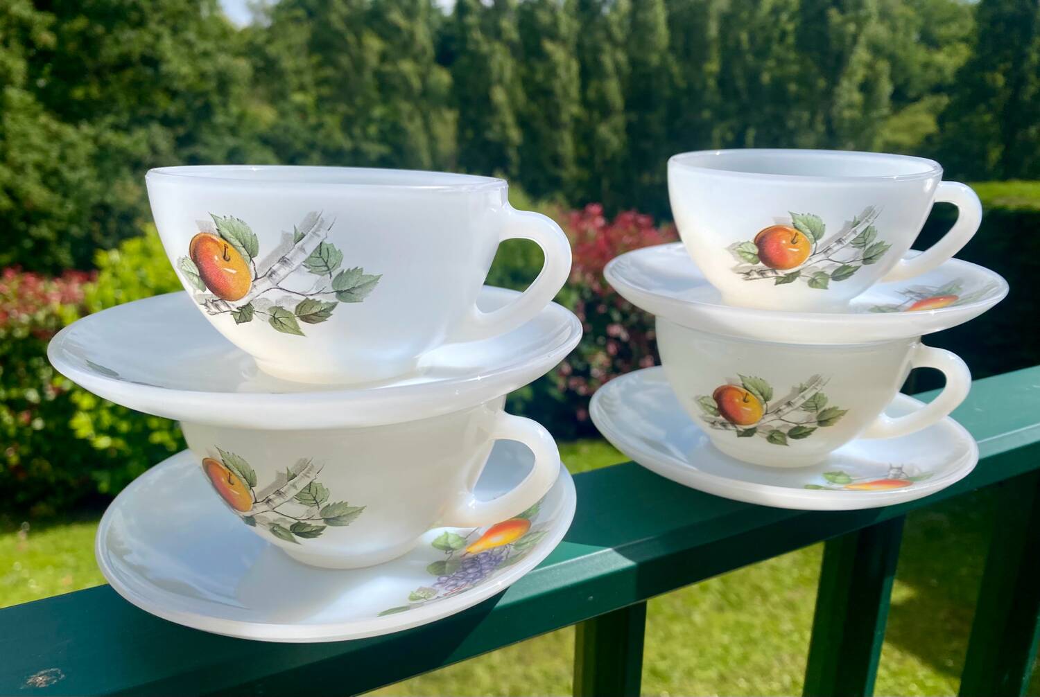 Arcopal Fruit of France Vintage Mugs