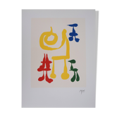 Joan MIRO: A mother and her surrealist children, signed lithograph with certificate.