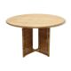 Table à manger en rotin et chêne par Luit van der Helm, Pays-Bas Années 1980
