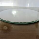 Large round, beveled, 1940-1950, art deco mirror