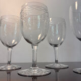 4 Perfection and 2 Byzantine Baccarat glasses