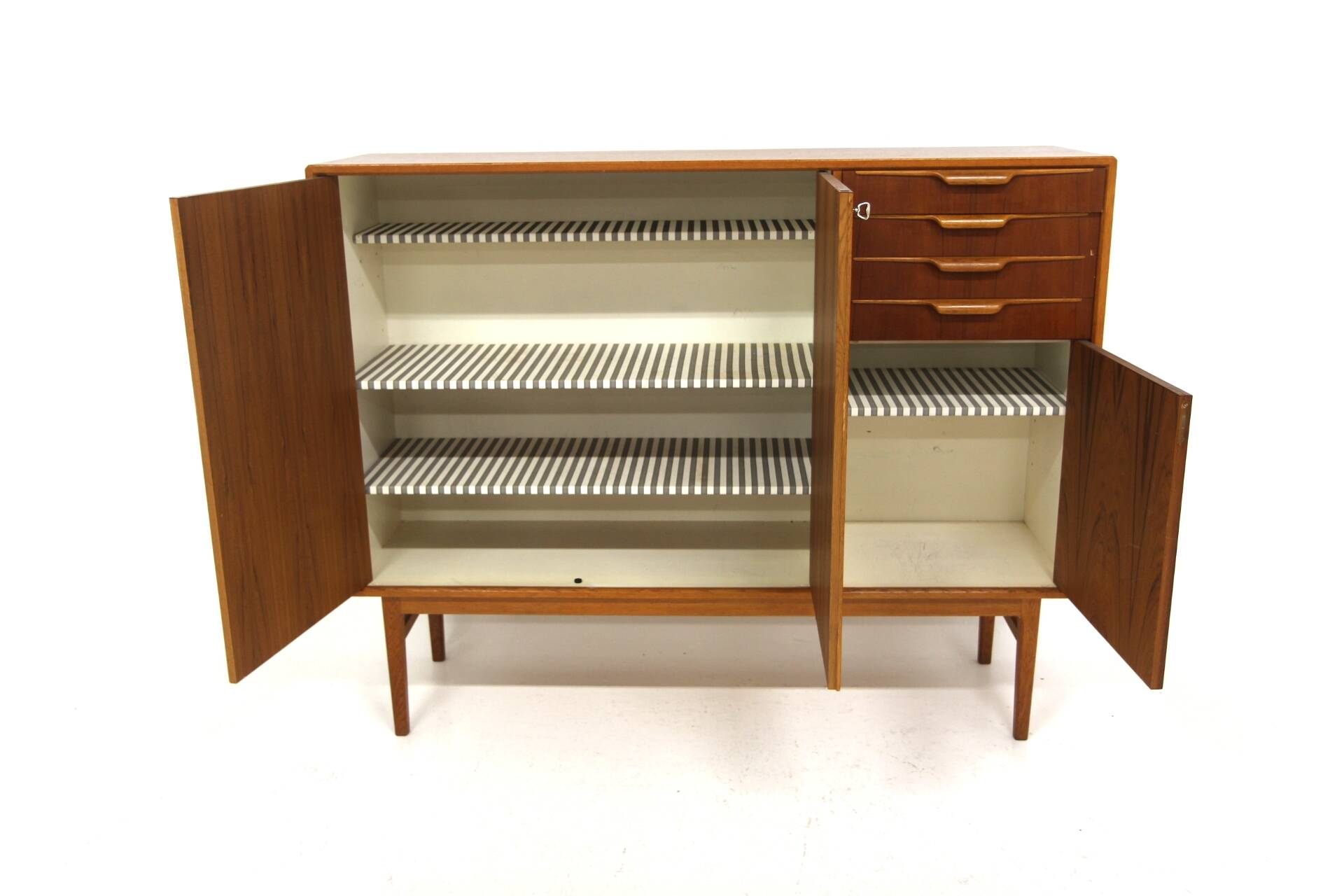 Scandinavian teak sideboard, Bertil Fridhagen, Bodafors, Sweden, 1960