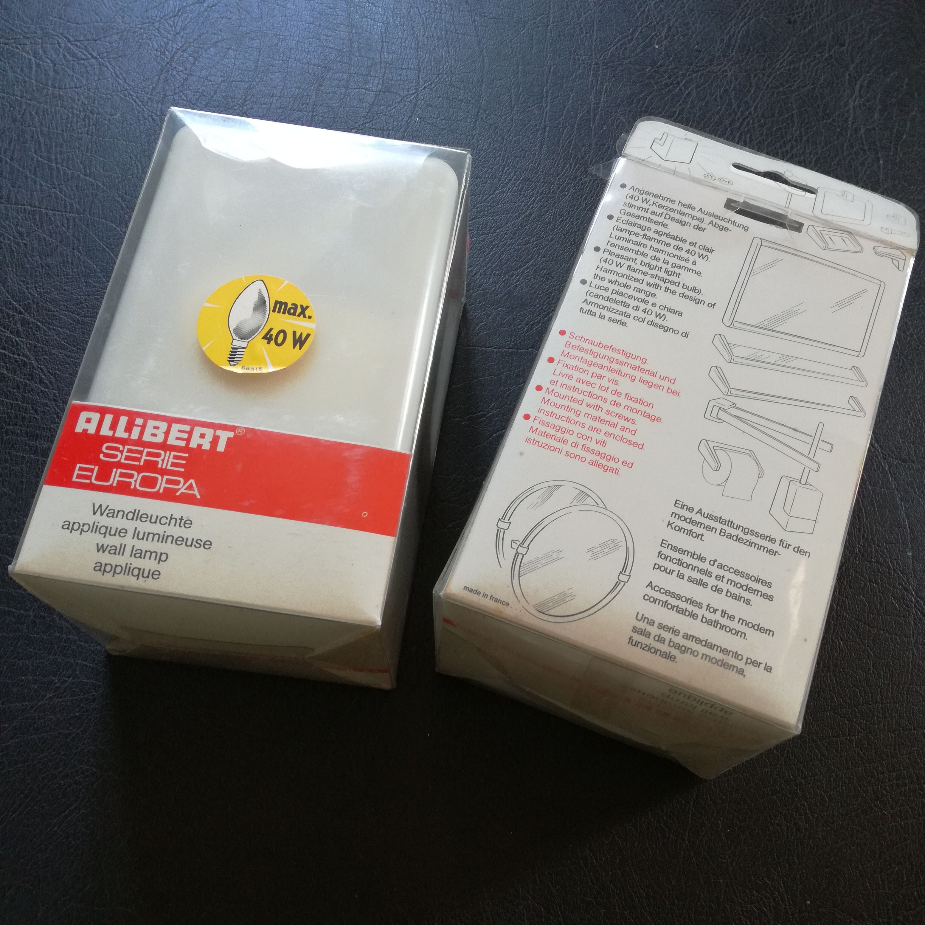 Allibert's Europa sconces circa 70s