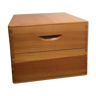 Boîte à fiches en bois vintage