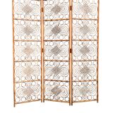 Vintage 1960s Curved Rattan Screen