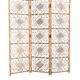 Vintage 1960s curved rattan screen
