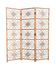 Vintage 1960s curved rattan screen