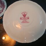 Tea cup and English earthenware saucer