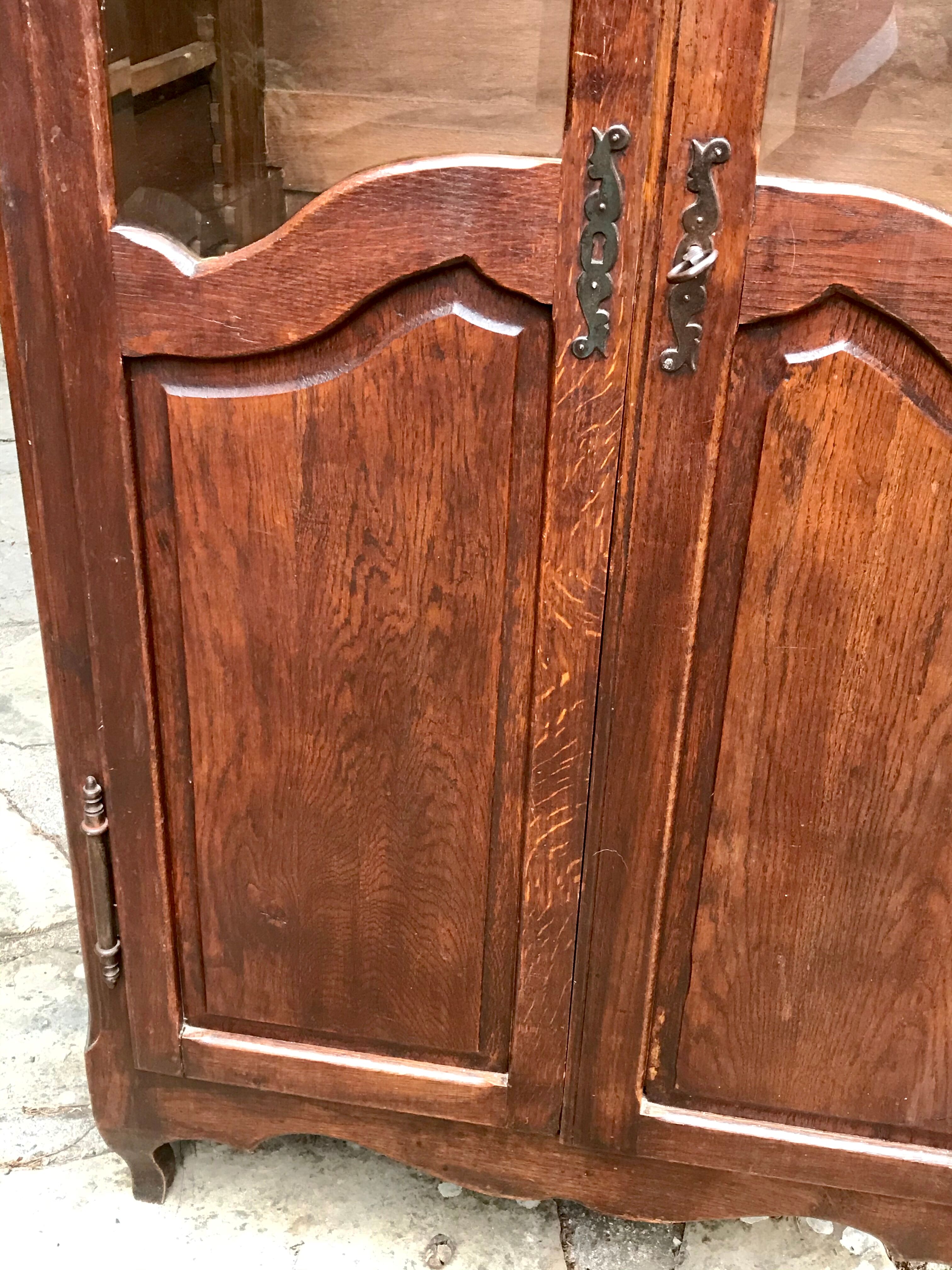Old semi-glazed wardrobe