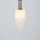 Vintage hanging lamp in glass with organic shape, 1960s