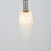 Vintage hanging lamp in glass with organic shape, 1960s
