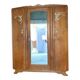 Armoire bois vintage art déco miroir