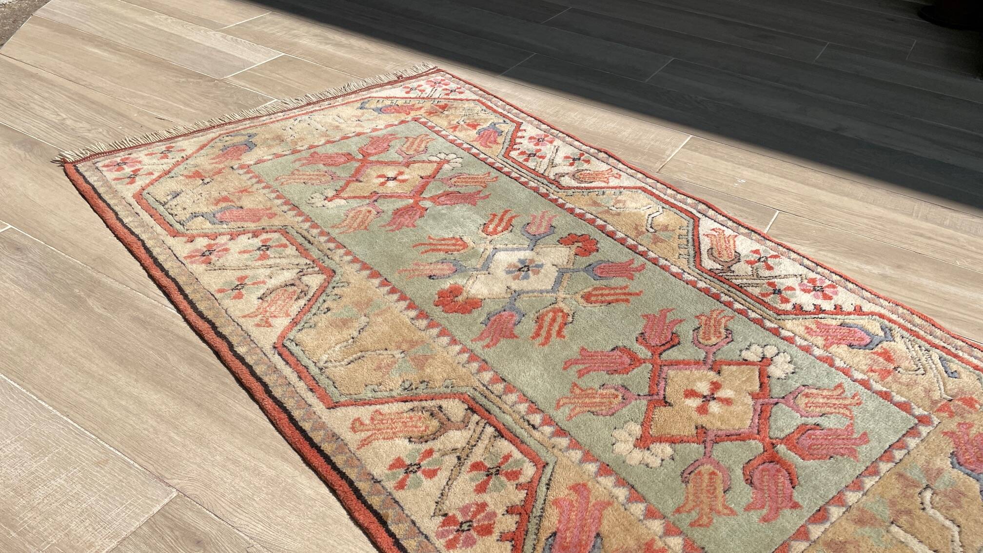 Milas oriental rug inspired by art deco