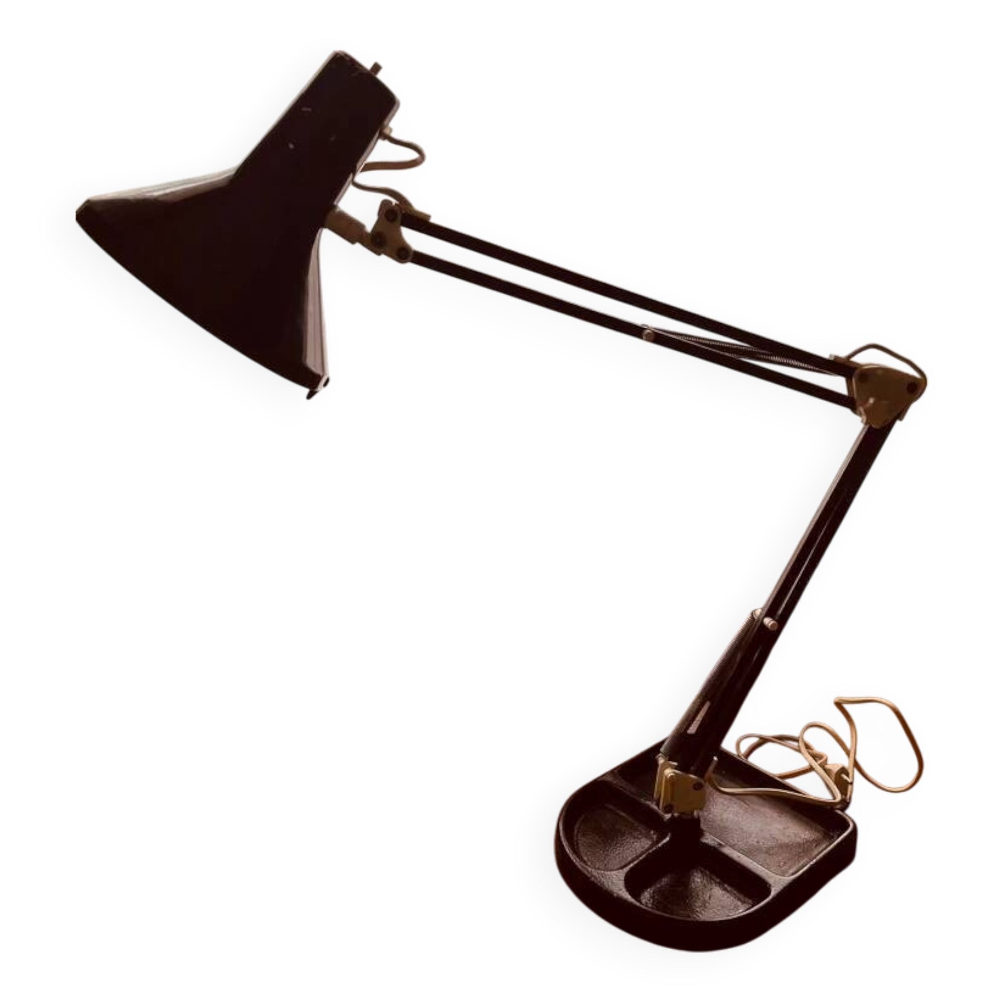 Vintage desk lamp in cast iron and metal