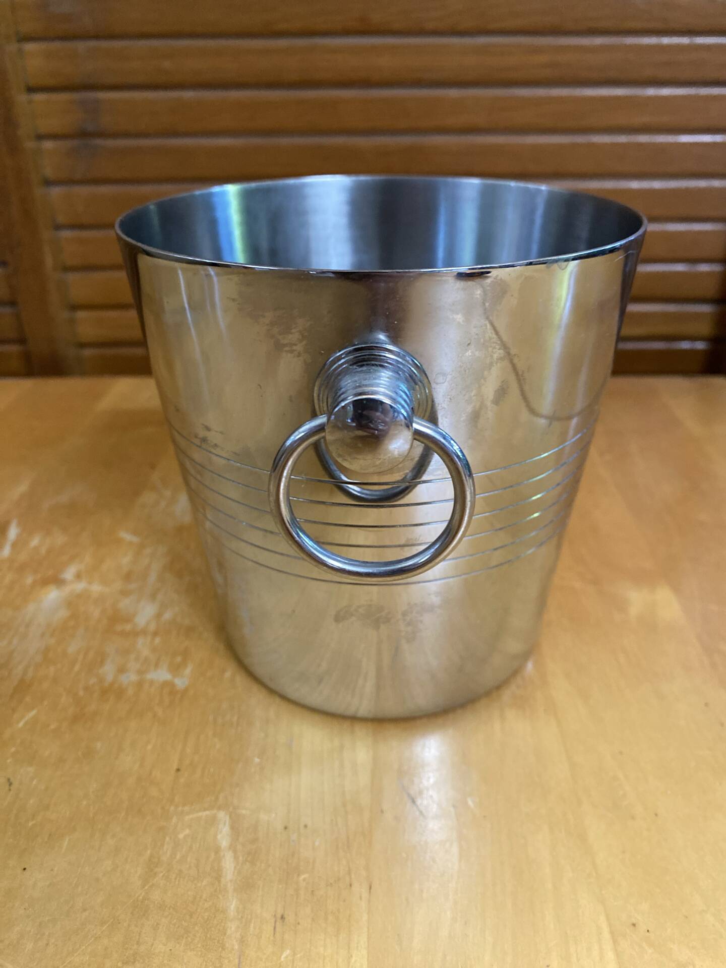 Old ice bucket cooler rémy letang stainless steel made in france #e1