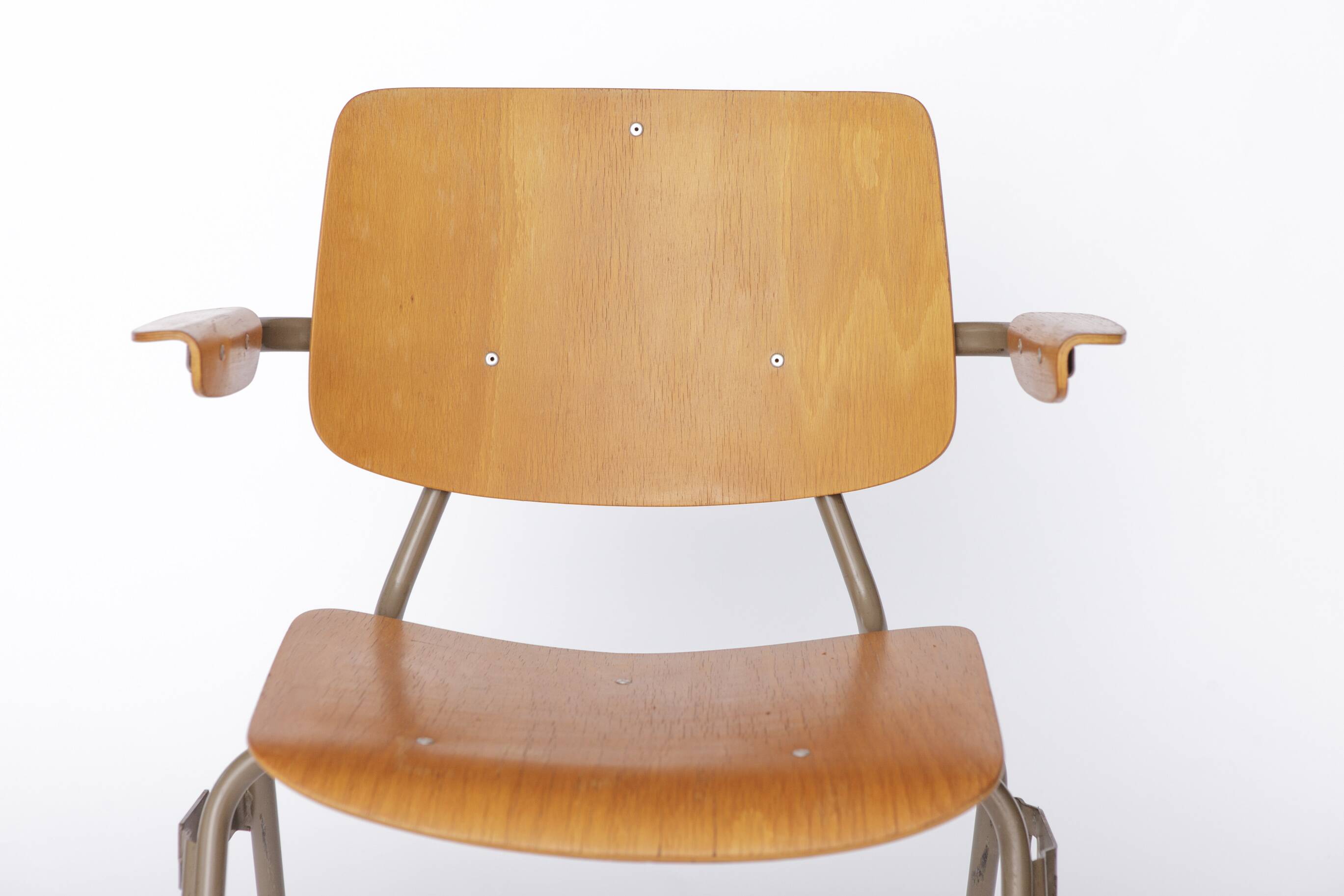 Set of 6 Kho Liang Ie Stackable Chairs – CAR Katwijk, 1950s Mid-Century