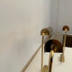 Set de 3 appliques vintage orientable, laiton, France 1970