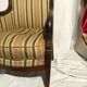 Fauteuil bergère aux dauphins époque Restauration