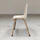 White molded plastic children's chair 1980