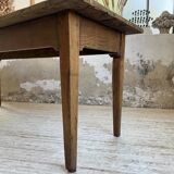 1950s oak farmhouse table with spindle legs