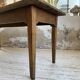 Table de ferme chêne 1950 pieds fuseaux