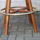 Pair of bamboo bar stools full canned colonial style 1960