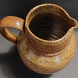 Pyrite stoneware pitcher from the 60s-70s, 20th century ceramic