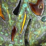 Flat plate in glazed ceramic