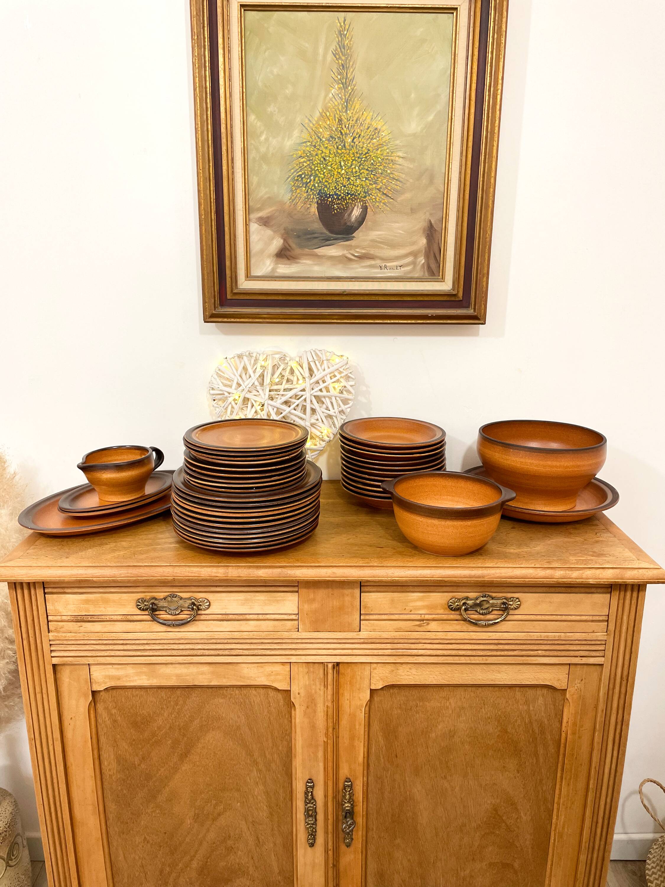 Stoneware service - St Amand earthenware - Meylan model