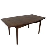 Scandinavian dining table in hexagonal rosewood 1960