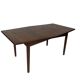 Scandinavian dining table in hexagonal rosewood 1960
