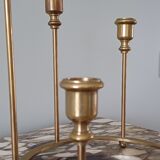 Brass ring candlestick