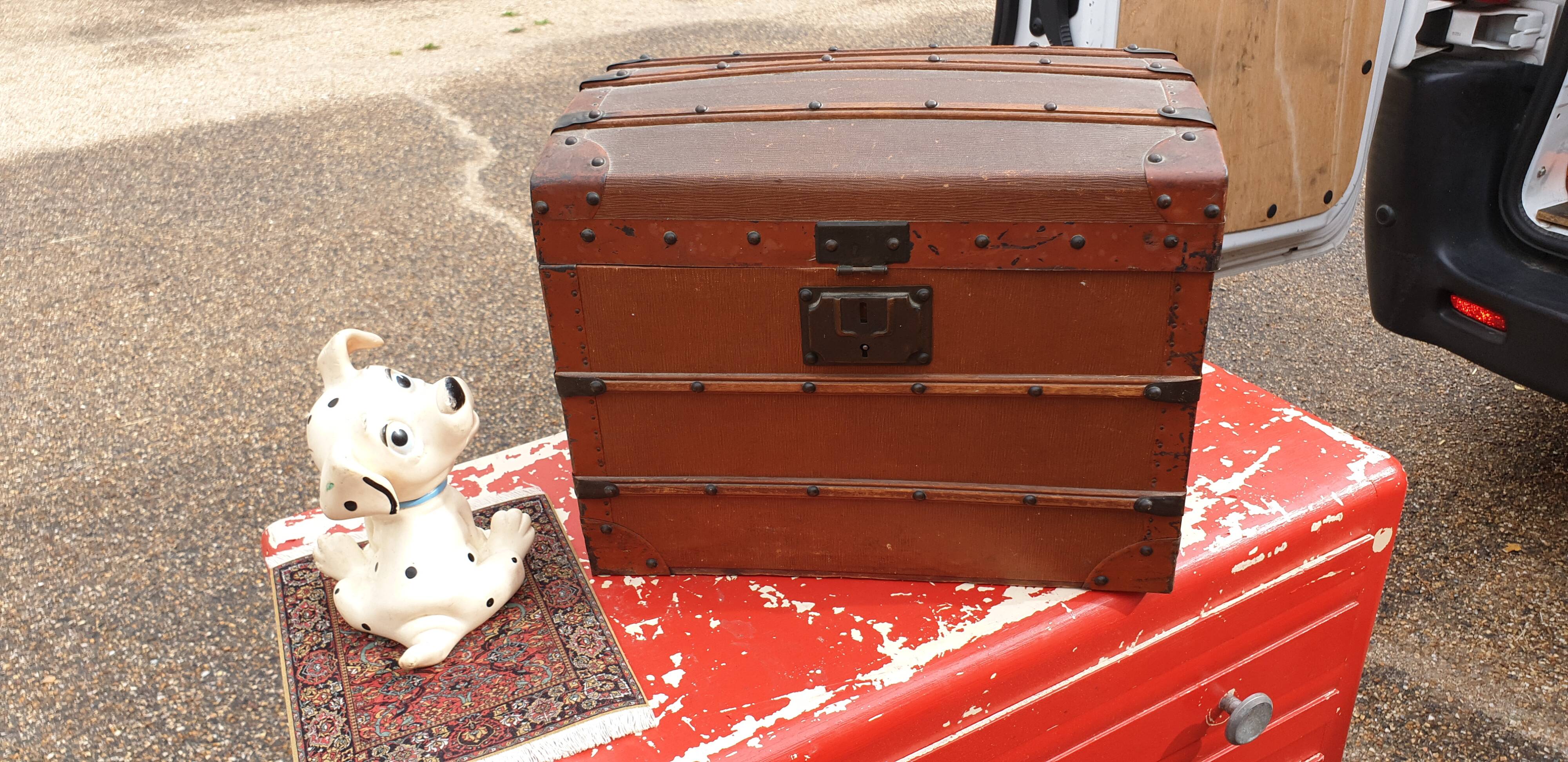 Domed doll trunk early 20th century