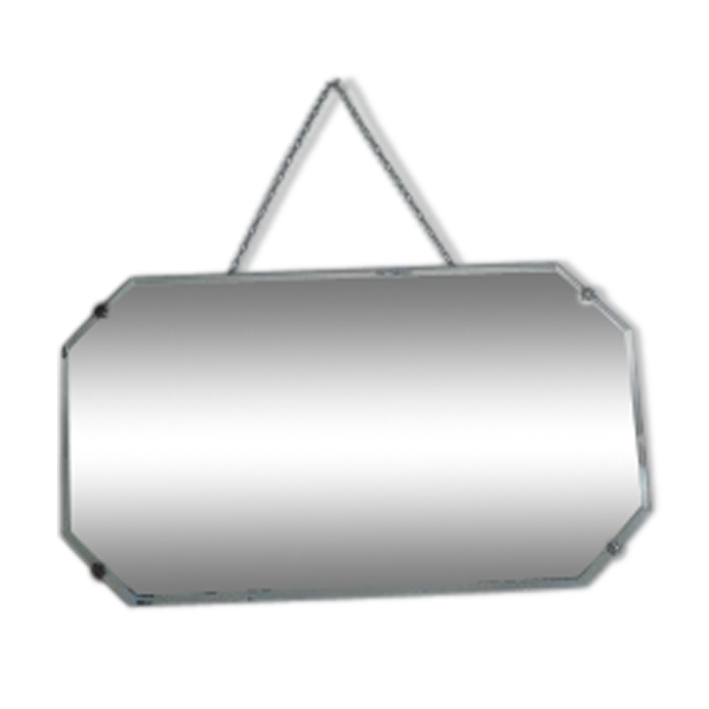 Old beveled mirror 66x38cm