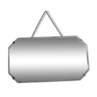 Old beveled mirror 66x38cm