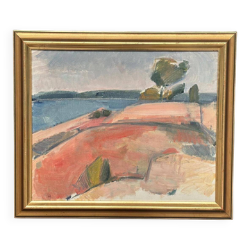 Swedish oil on canvas – “stockholm” by lars "bjönni" andersson