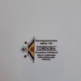 Set of 4 porcelain plates from Sarreguemines - pyroblan - cordoba model