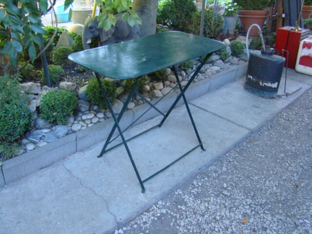 Old garden iron table