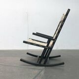 Mid-century German minimalist Safari rocking chair by Casala, 1960s.
