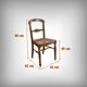Set of 5 solid oak chairs, Louis Philippe period – 2nd half of the 19th century.