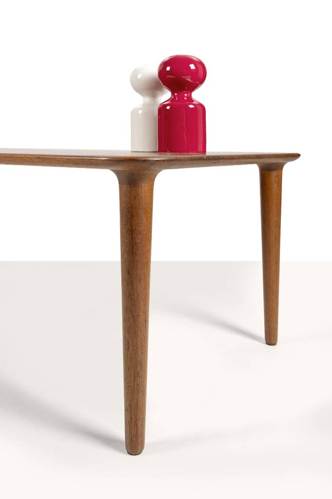 Norwegian classic solid teak coffee table. Norway, 1970s