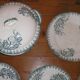 Service 6 people in faience art nouveau ste amandinoise model iris