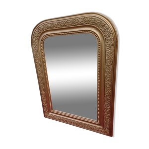 Miroir bois et stuc doré