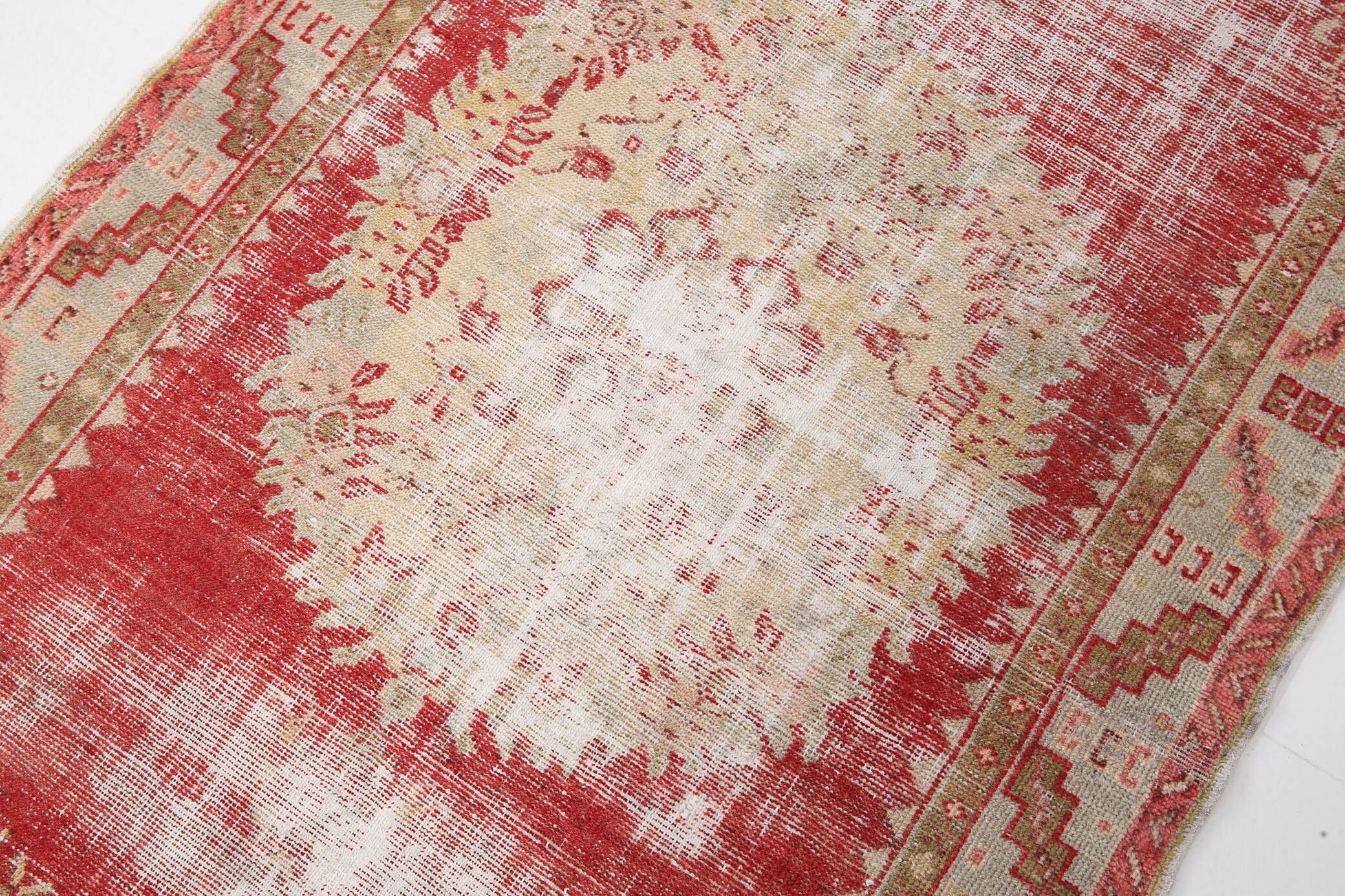 3x6 red and beige turkish rug