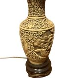 Asian style electrified lamp base