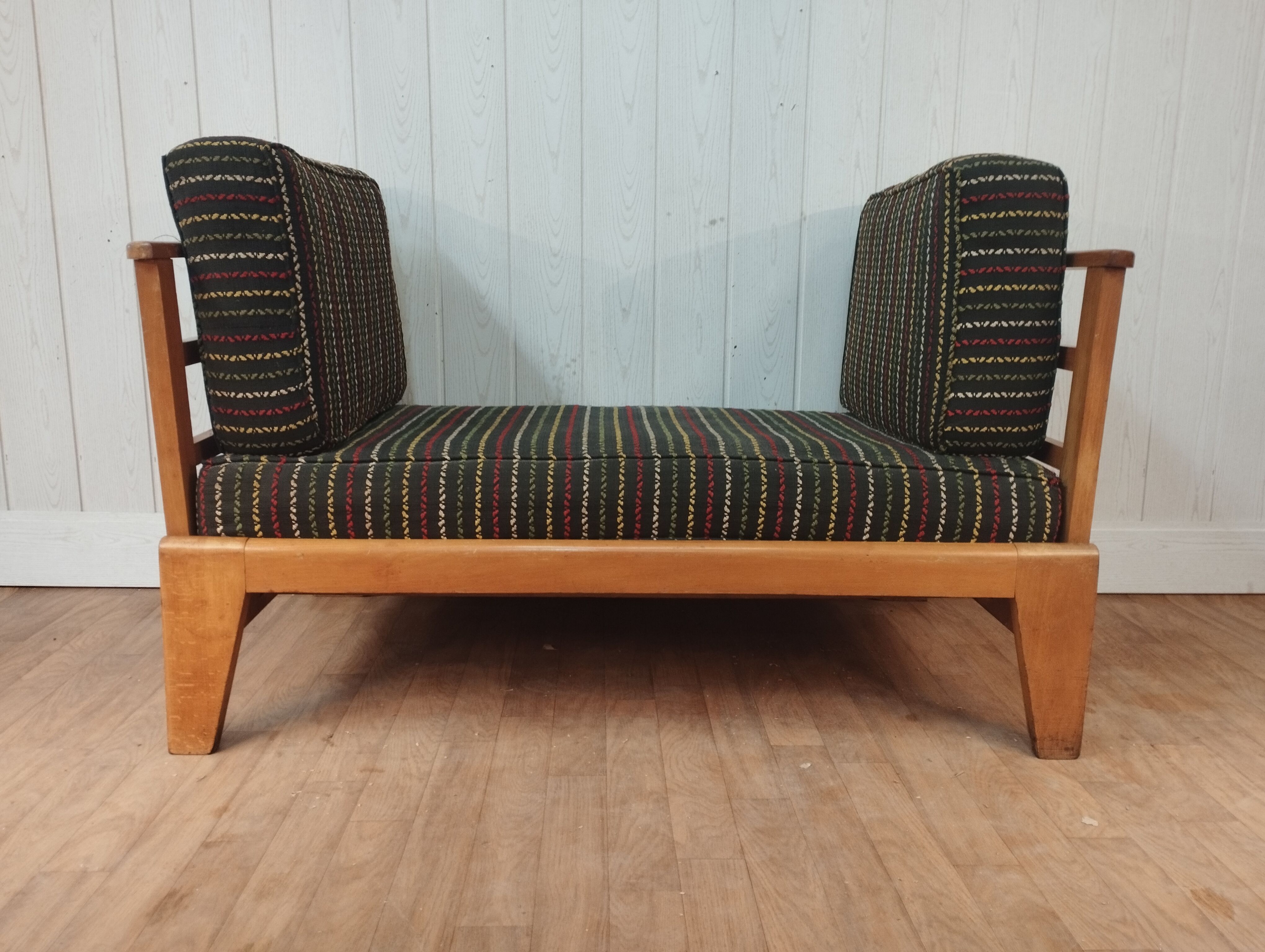 Daybed vintage compass feet Scandinavian style